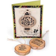 Interchangeable Clear Stamps Christmas Greetings / Sellos de Polimero Navidad Descontinuado Sizzix