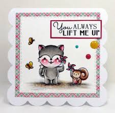 Cling Mounted Rubber Stamps and Dies Outdoor Play / Sellos Cling y Suajes de Osos y Zorros Descontinuado LDRS Creative