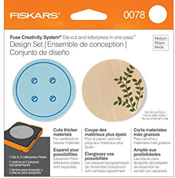 Circle Die Cut and Letterpress Set / Suaje y Prensa de CÃrculos Dados de Corte / Suajes / Troqueles Fiskars