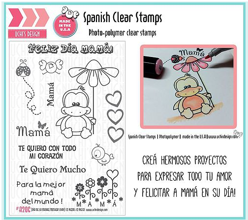 Clear Stamps Mother´s Day / Sellos De Polimero Día de la Madre Descontinuado Uchis Desing