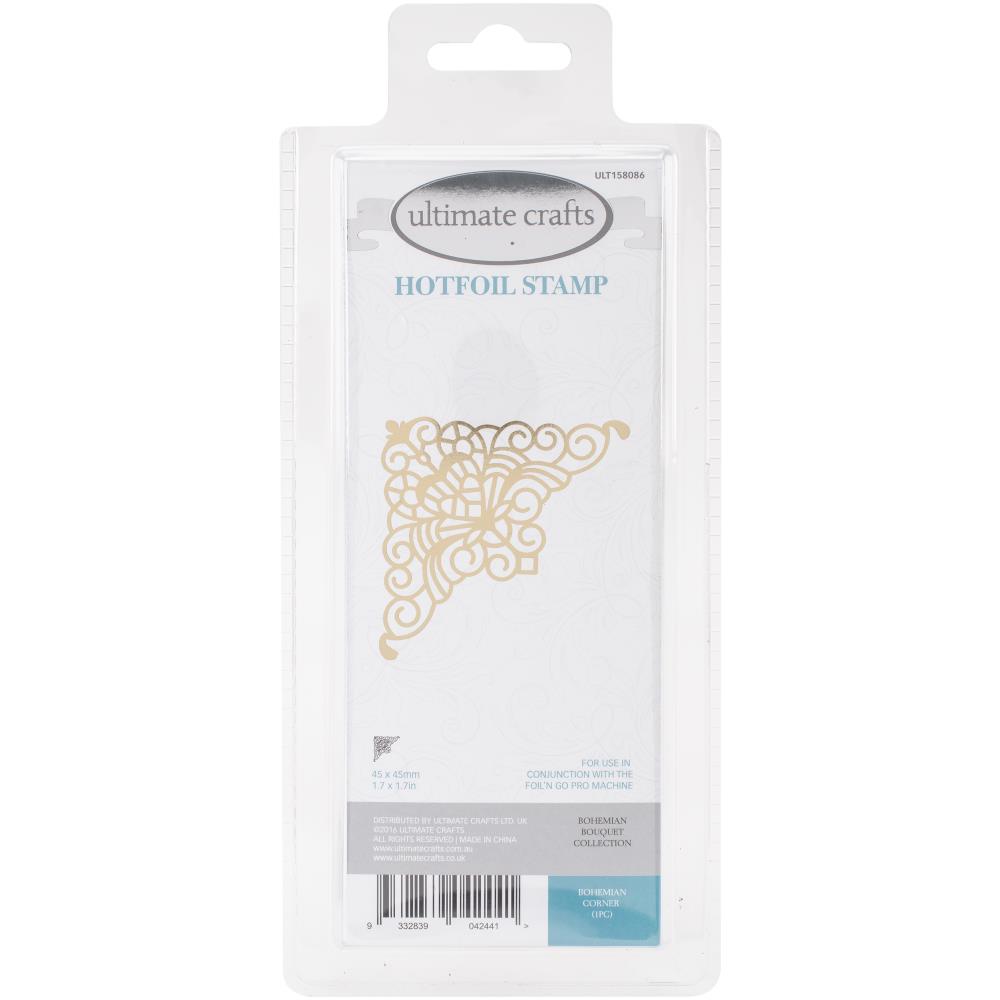 Hotfoil Stamp Bohemian Corner / Placa para Foil Esquina Gargoleada Descontinuado Ultimate Crafts