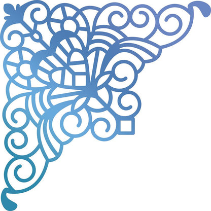 Hotfoil Stamp Bohemian Corner / Placa para Foil Esquina Gargoleada Descontinuado Ultimate Crafts