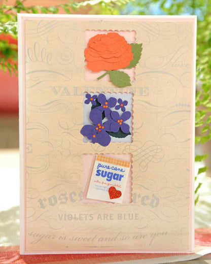 All Over the Page Scalloped Dot Square / Perforadora Cuadro Punteado Festoneado Descontinuado Martha Stewart
