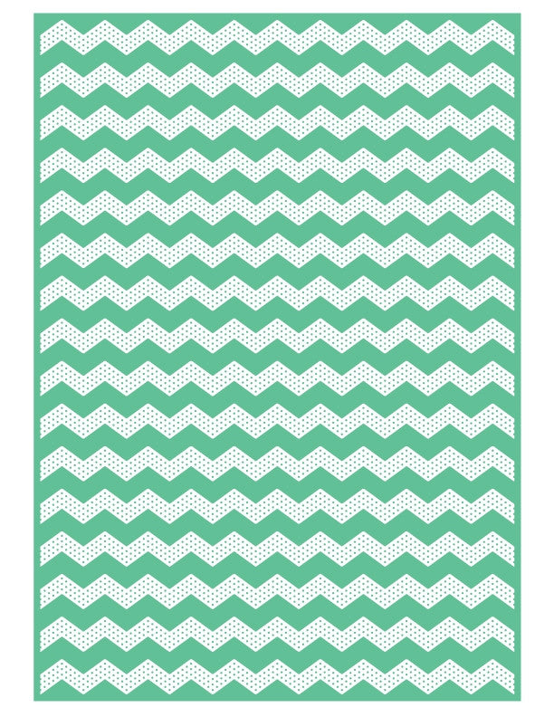 Plus Embossing Dotted Chevron / Folder de Grabado Grecas con Puntos Descontinuado Craftwell