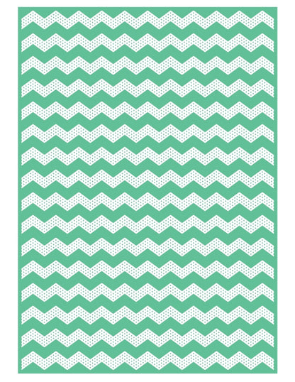 Plus Embossing Dotted Chevron / Folder de Grabado Grecas con Puntos Descontinuado Craftwell