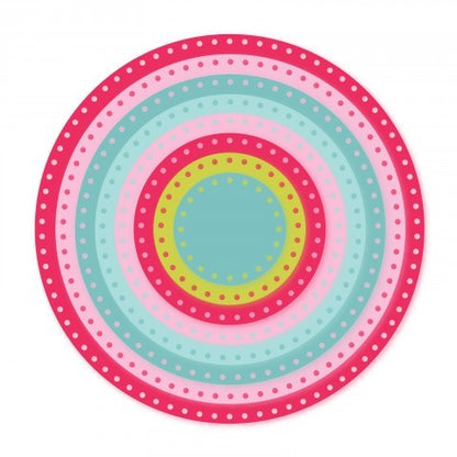 Framelits Dotted Circles Dies / Suaje de Corte de Círculos con puntos Descontinuado Sizzix