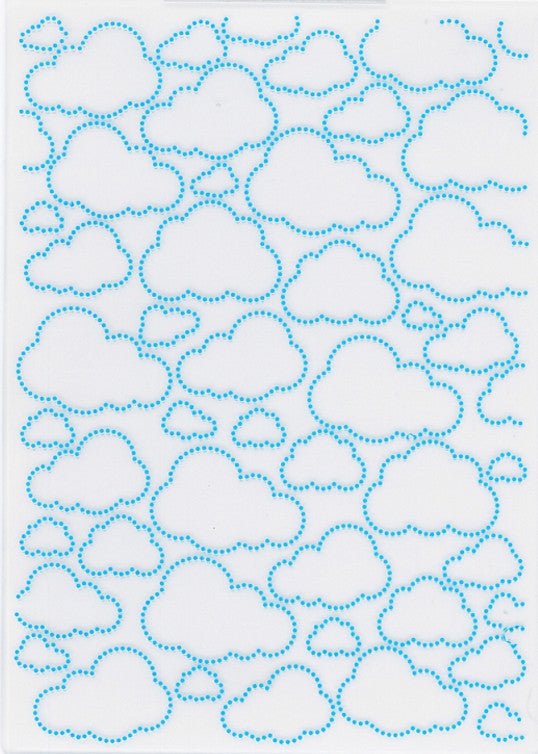 Dotty Clouds Embossing Folder/ Folder de Grabado de Nubes Descontinuado Crafter&