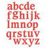Shapeabilities Dies Font 1 Lowercase / Suaje y Realce Alfabeto Minúscula Descontinuado Spellbinders