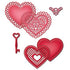 Shapeabilities Dies Lace Hearts / Suajes de Corte Corazones Caladitos Descontinuado Spellbinders