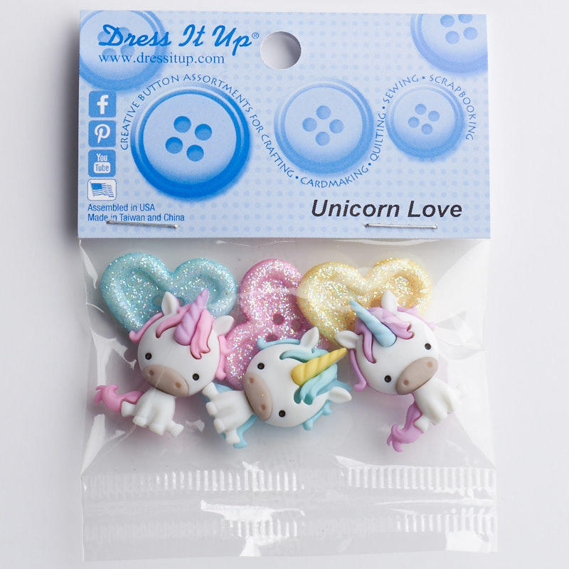 Unicorn Love Embellishments / Adornos de Unicornio Descontinuado Dress It Up
