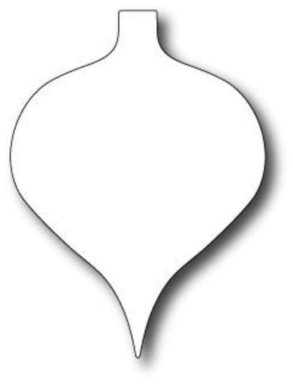 Suaje de Corte de esfera / Drop Ornament DESCONTINUADO Memory Box
