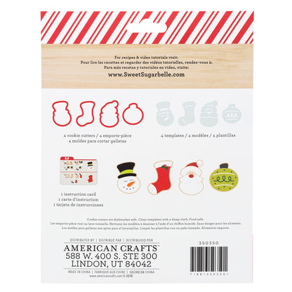 Cookie Cutter Christmas Set / Set Navideño Cortadores Galletas Descontinuado Sugarbelle