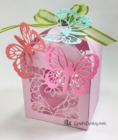 Thinlits Die Set Butterflies &amp; Cross Favor Box  / Suaje de Cajitas Descontinuado Sizzix