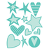 Stars Hearts Dies / Suajes de Estrellas y Corazones Descontinuado Cuttlebug