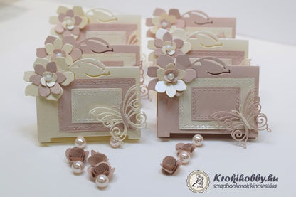 Thinlits Table Tent floral Dies / Suaje de Corte de Tarjeta Floral Descontinuado Sizzix