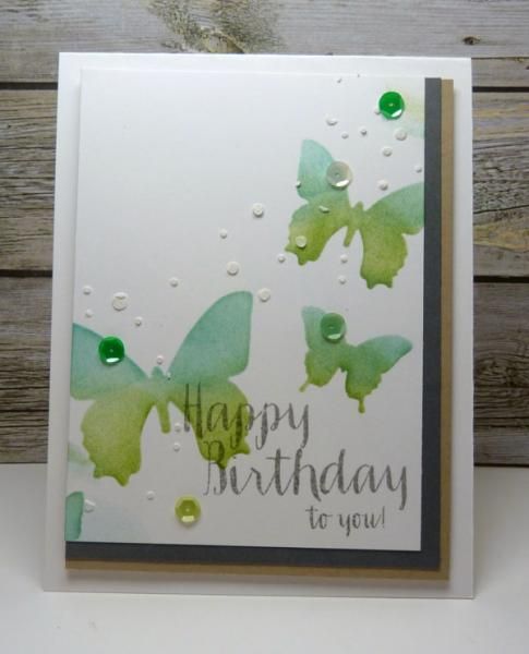 Stencil 6"X6" Butterfly / Plantilla De Mariposas Descontinuado Heidi Swapp