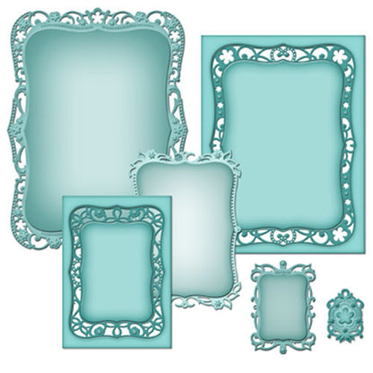 Majestic Labels Eight S5-208 / Suaje de Corte de Marco Decorad Descontinuado Spellbinders
