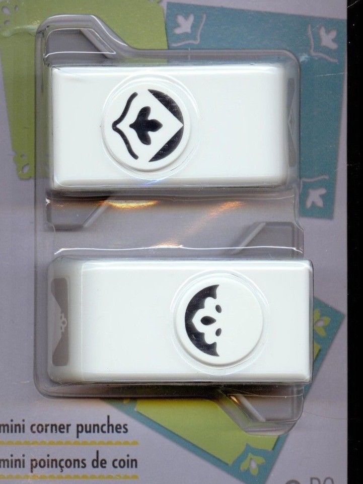 2 Pack Sentiment Corner Punches / 2 Perforadoras de Esquinas Sentimiento Decoradas Descontinuado Ek Success