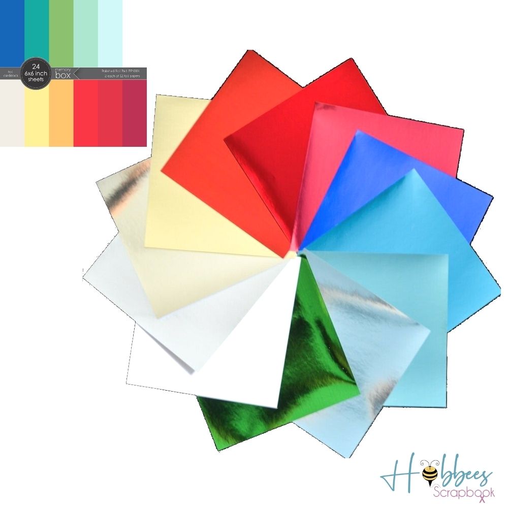 Polished Foil Cardstock Pad 6&quot; / Block de Cartulina Metalizada Papel Memory Box