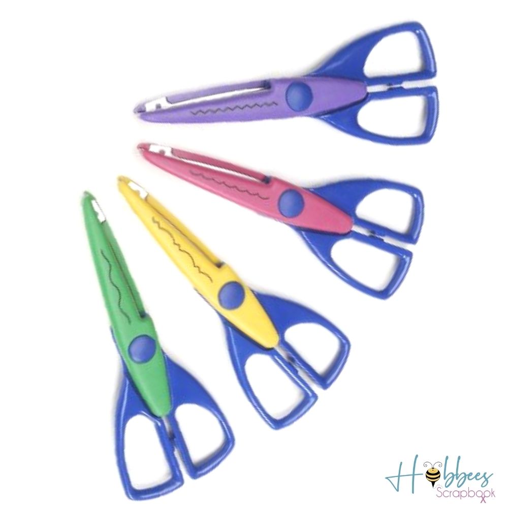 Paper Edging Scissors Starter Set / Set de 4 Tijeras Decorativas Descontinuado Darice