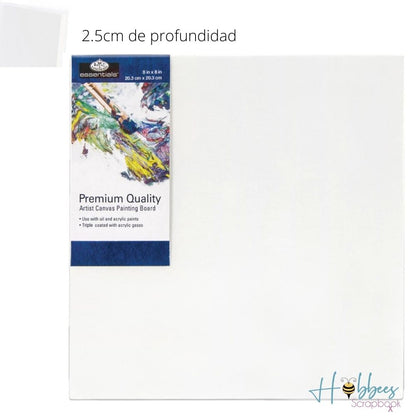 Canvas Board 8 x 8&quot; / Lienzo Para Artista de 20.32 cm Lienzos Royal Langnickel