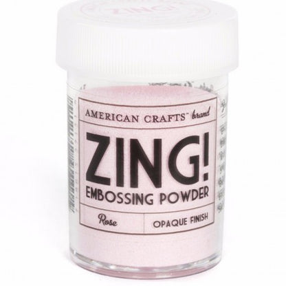 Zing Rose Embossing Powder / Polvos de Realce Rosa Descontinuado American Crafts