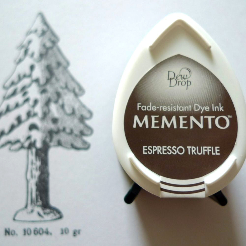 Espresso Truffle Memento Dew Drop / CojÃn de Tinta para Sellos Café Tintas TSUKINEKO