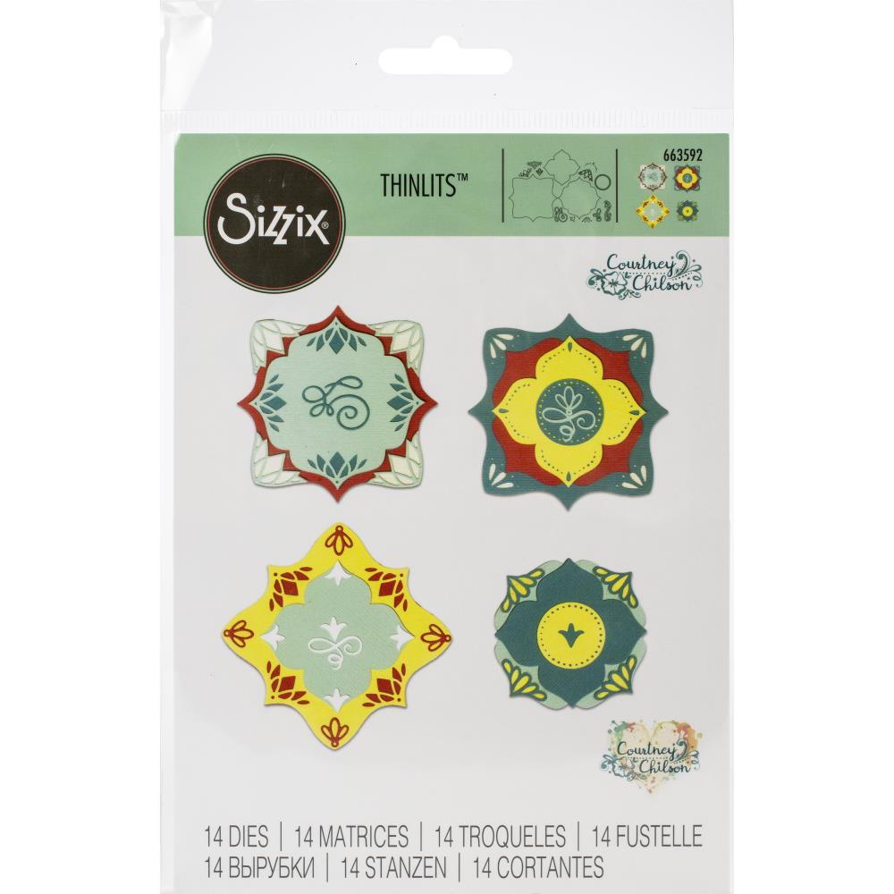 Thinlits Corners & Labels Die / Suajes de Esquinas y Etiquetas Dados de Corte / Suajes / Troqueles Sizzix