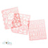 Garden Party Stencils / Set 3 Esténciles 3.5 x 4"  American Crafts