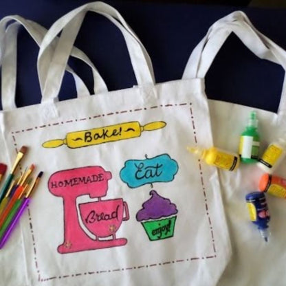 Cotton Tote Bag / Bolsa de Algodón Ecológica Almacenamiento y Organización Darice