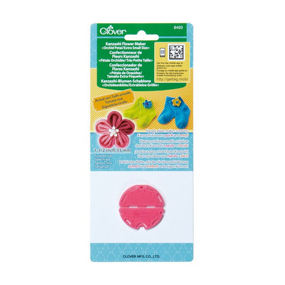 Plantilla para hacer flores de tela / Kanzashi Orchid petal extra small Descontinuado Clover