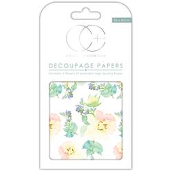 Découpage Papers First Bloom / Papel para Decoupage Floreciendo Descontinuado Craft Consortium