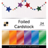 Foiled Cardstock Stack / Block de Cartulina Metalizada Descontinuado DCWV