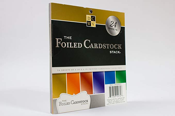 Foiled Cardstock Stack / Block de Cartulina Metalizada Descontinuado DCWV