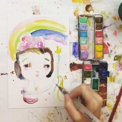 Watercolor Confections Tropicals / Estuche de Acuarelas Tonos Tropicales Acuarela Prima Marketing