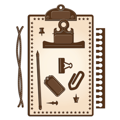 Clipped Together Dies / 13 Suajes de Corte de Clips y Accesorios Descontinuado LDRS Creative