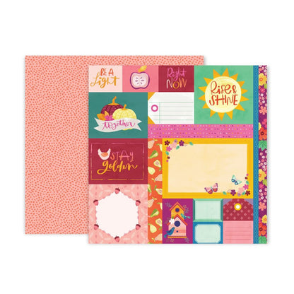 Truly Grateful Paper Pad / Block de Papel Colección Agradecimiento Descontinuado Pink Paislee
