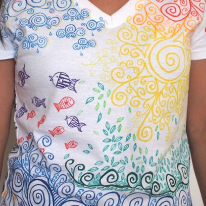 Bright Fabric Markers / 10 Marcadores para Tela Colores y Plumones Sargent Art