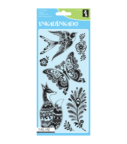 Sellos de Polímero de Fauna / Fancy Fauna 60-31258 Descontinuado Inkadinkado