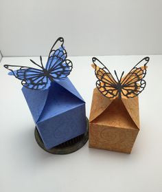 Suaje de Corte de Cajita de Mariposa / Butterfly Favor Box Descontinuado Memory Box