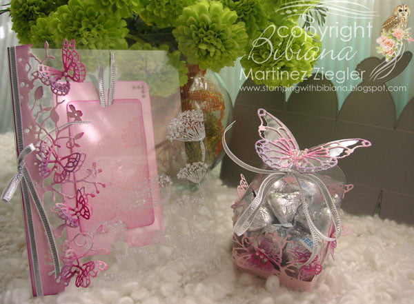 Suaje de Corte de Cajita de Mariposa / Butterfly Favor Box Descontinuado Memory Box