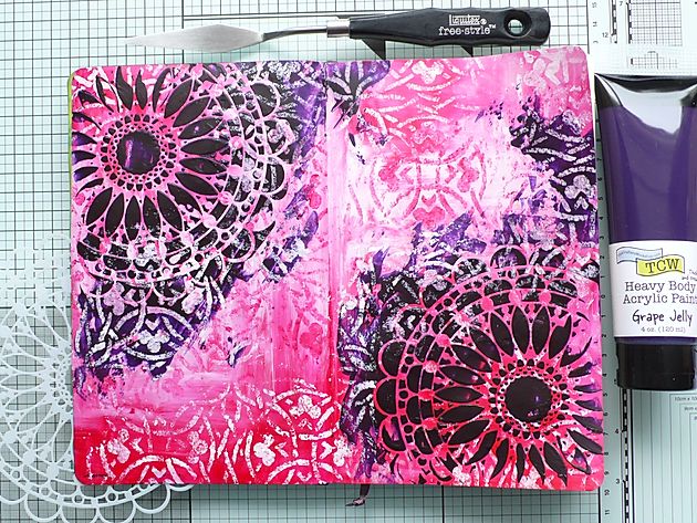 Flower Circle Stencil / Plantilla de Flor en Circulo Esténciles / Plantillas The Crafters Workshop