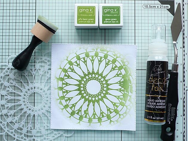 Flower Circle Stencil / Plantilla de Flor en Circulo Esténciles / Plantillas The Crafters Workshop