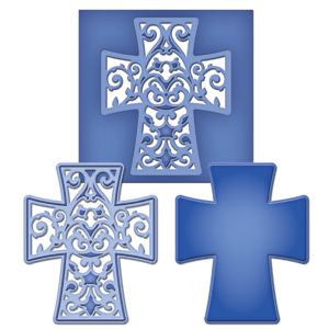 Suaje de Corte de Cruces  / Filigree Cross 2 Descontinuado Spellbinders