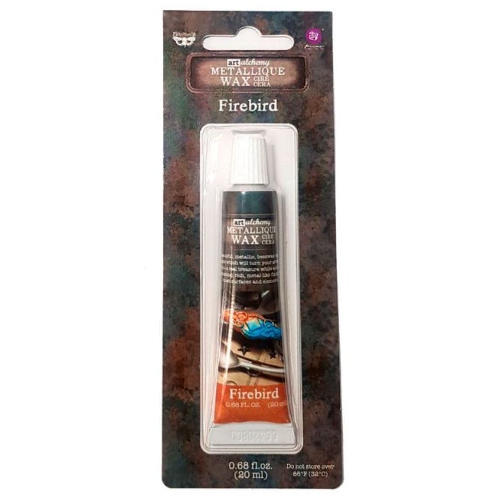 Finnabair Art Alchemy Metallique Wax Firebird / Pintura en Cera Fuego Pintura y Medios Mixtos Prima Marketing