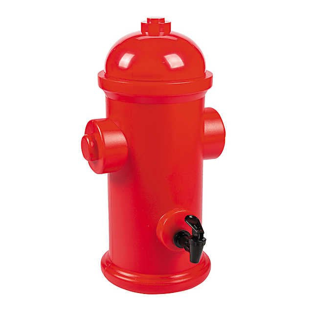 Firefighter Party Hydrant Drink Dispenser / Dispensador de Bebidas DESCONTINUADO Novelty