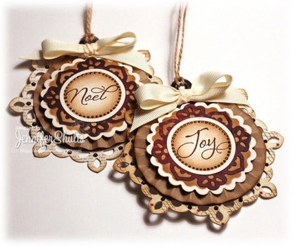 Suaje de Corte de Medallon Elegante / Fleur De Lis Motifs Descontinuado Spellbinders