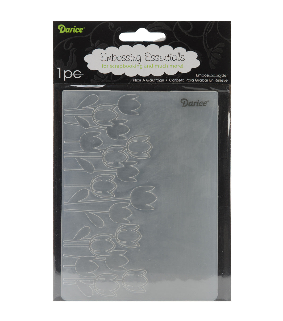 Embossing Spring Tulips / Folder de Grabado Tulipanes Descontinuado Darice