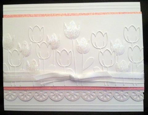 Embossing Spring Tulips / Folder de Grabado Tulipanes Descontinuado Darice