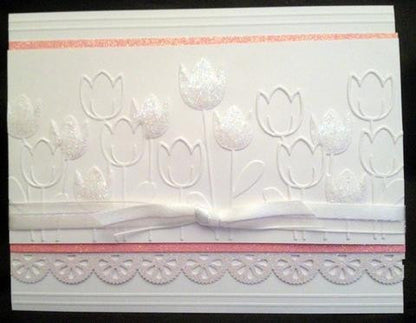 Embossing Spring Tulips / Folder de Grabado Tulipanes Descontinuado Darice